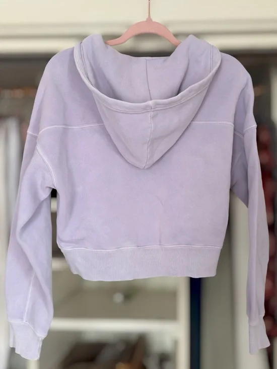 Abercrombie & Fitch Half Zip Lavender Hoodie - Picture 2 of 9